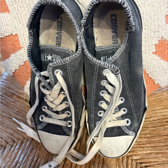 Converse Black and White Canvas Shoes - Picture 3 of 6